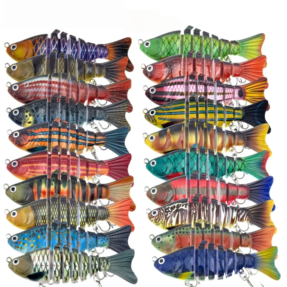 16g 7‑Segment Multi Jointed Sinking Swimbait Hard Fishing Lure Set for Predator Fish Fishing