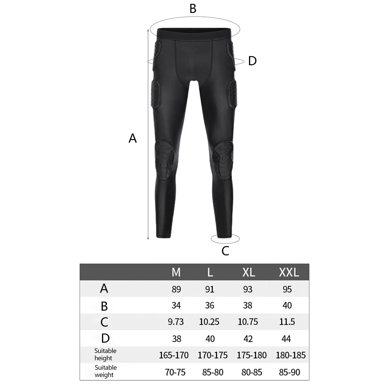 Professional Goalkeeper Pants Thickened EVA Protective Gear All Season Soccer Goalie Impact Resistant Long Trousers for Sports