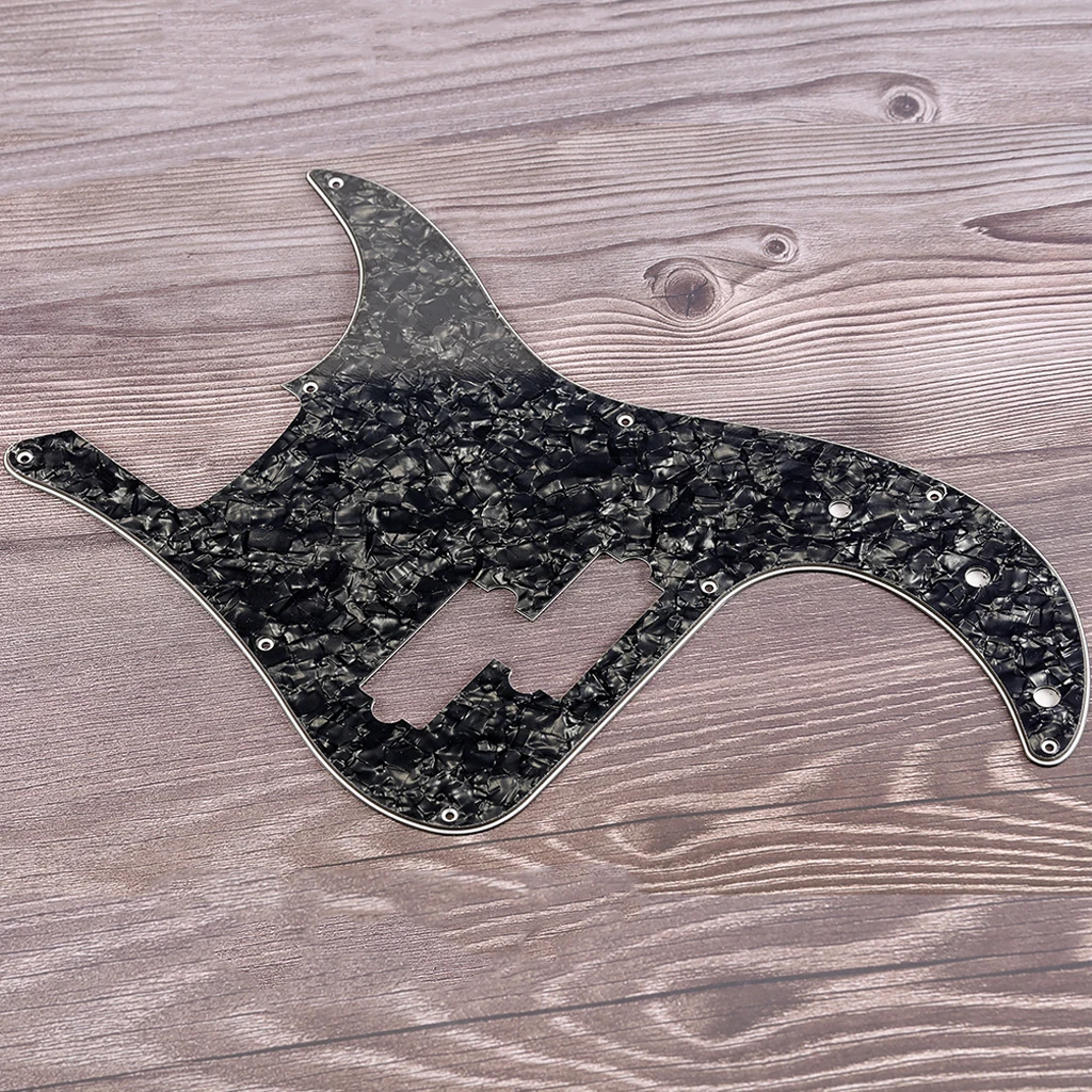 

3-Ply Guitar Pickguard Scratch Plate for P Bass Guitar Parts - 9 Holes Pre-Drilled Anti-Scratch Shield Guard Replacement Parts