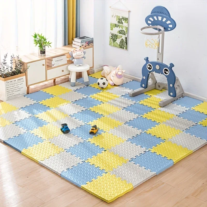 30*30*1CM Baby Puzzle Mat Play Mat Kids Interlocking Exercise Rugs Soft Carpet Climbing Pad EVA Floor Carpet Bedroom Decor