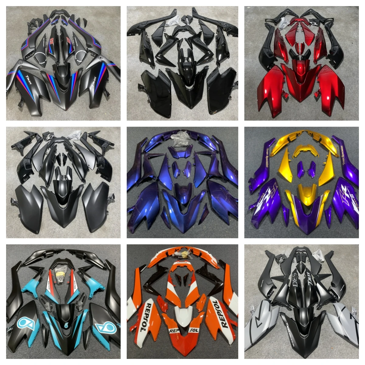 Motorcycle Fairing Kit for YAMAHA 2017 2018 2019 17 18 19 TMAX 530 Body Repair Aftermarket Parts 100% Fit Injection Mold