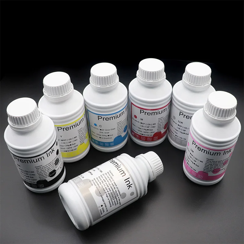 1000ml Compatible Epson Thermal Transfer Ink EPSON P7580 Large Format Inkjet Printer DTF Ink Ironing Phone Case Transfer Ink