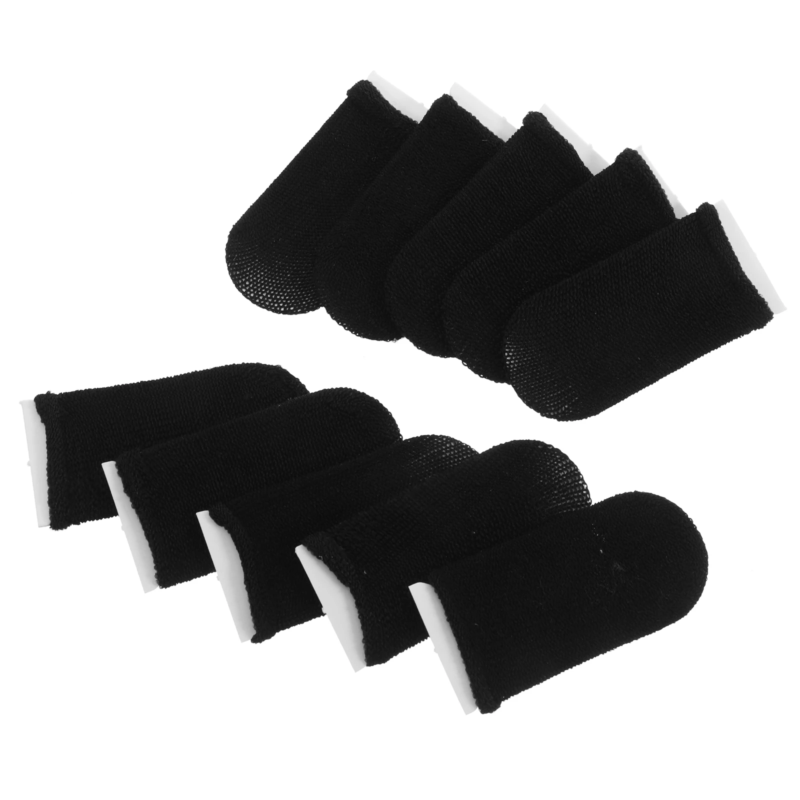 

10pcs Breathable Finger Sleeves Anti-Sweat Ultra-Thin Touchscreen Compatible Non-Slip Elastic Fiber Material Comfortable Fit For