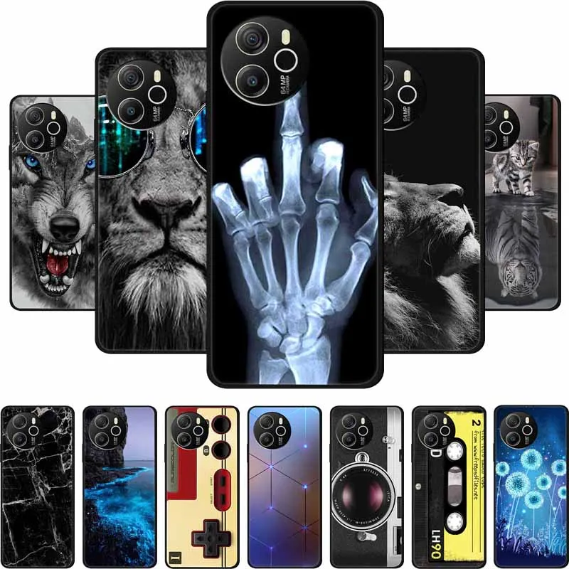 For Blackview Shark 8 Case Shark8 Black Silicone Soft Back Cover Case For Blackview Shark 8 Phone Case Cover Protective Shell