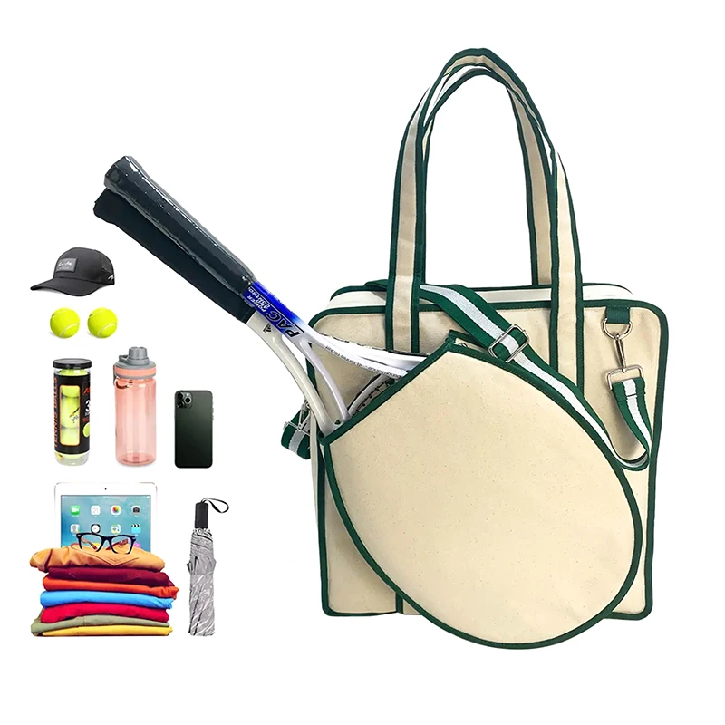 Bolsa de lona deportiva, nuevo estilo, bolsa de Pickleball, bandolera portátil para exteriores, bolsa de tenis deportiva, bolsa para raqueta