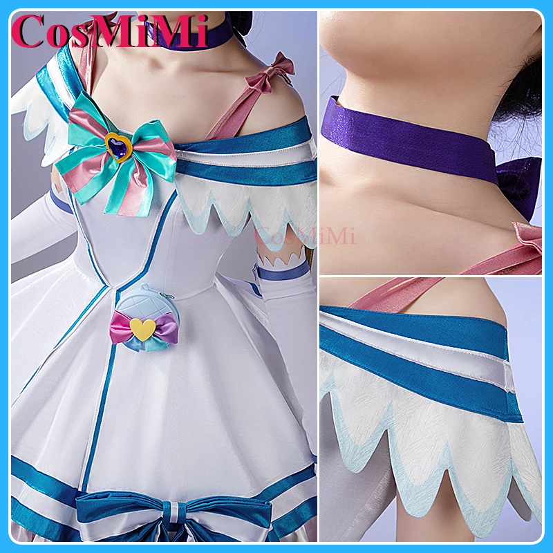 【Customized】CosMiMi Game Wonderful Precure! Cure Nyammy/Nekoyashiki Yuki Cosplay Costume Elegant Dress Party Role Play Clothing