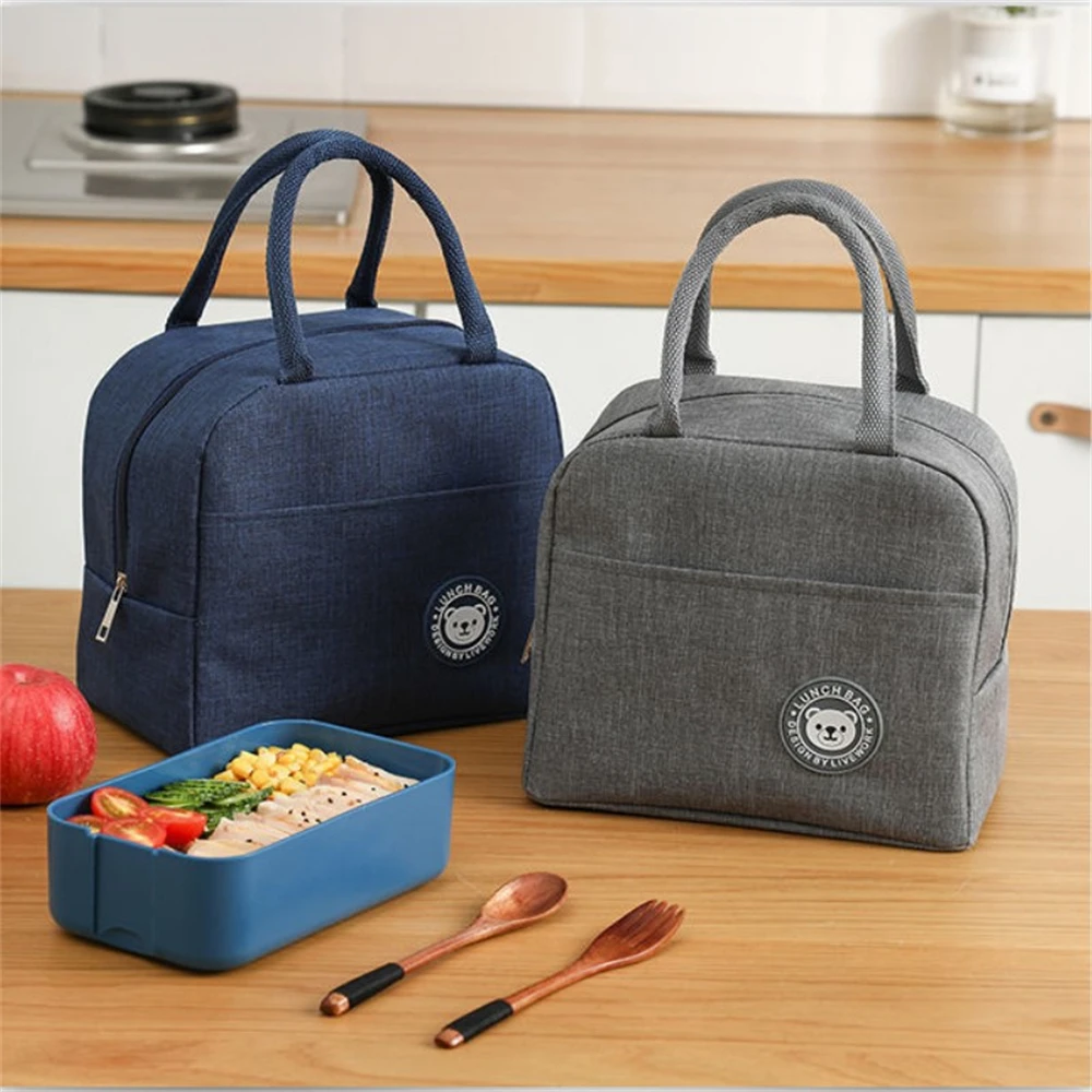 Bento Bag Keep Food Hot Spacious And Organized Wear-resistant Popular Canvas Best Seller Portable Lunch Bag Durable And Reusable