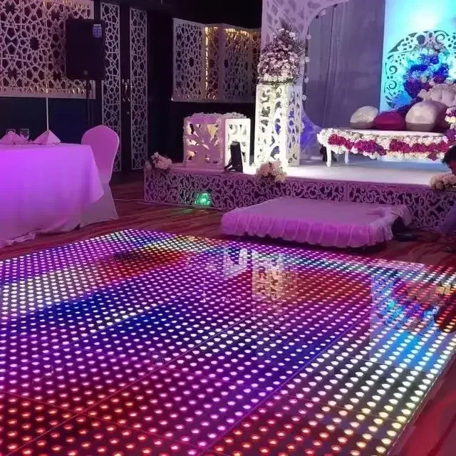 

LED Dance Floor Portable Tempered Glass Remote Control LED Video Dance Floor