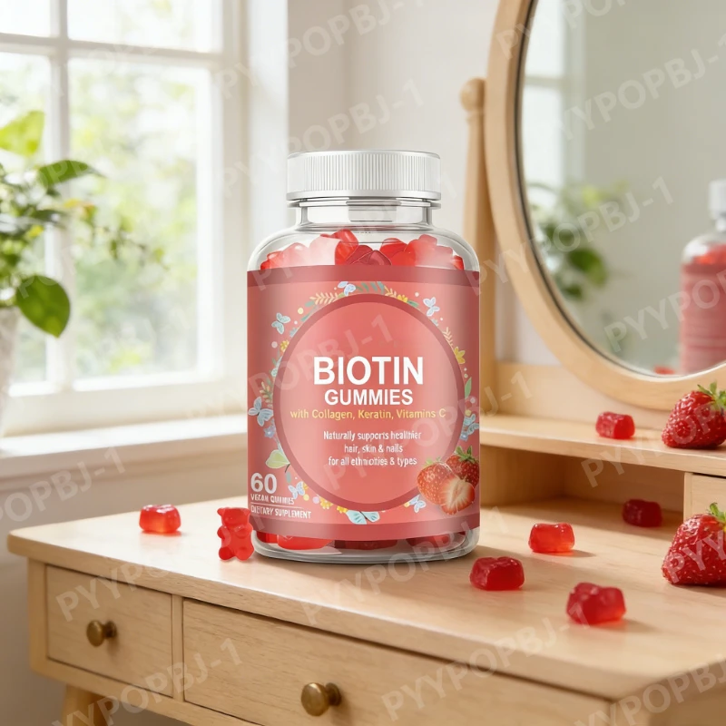 

Biotin Gummies with Collagen Keratin Vitamins C Naturally Supports Healthier Hair Skin Nails Types 60 Vegan Gummies