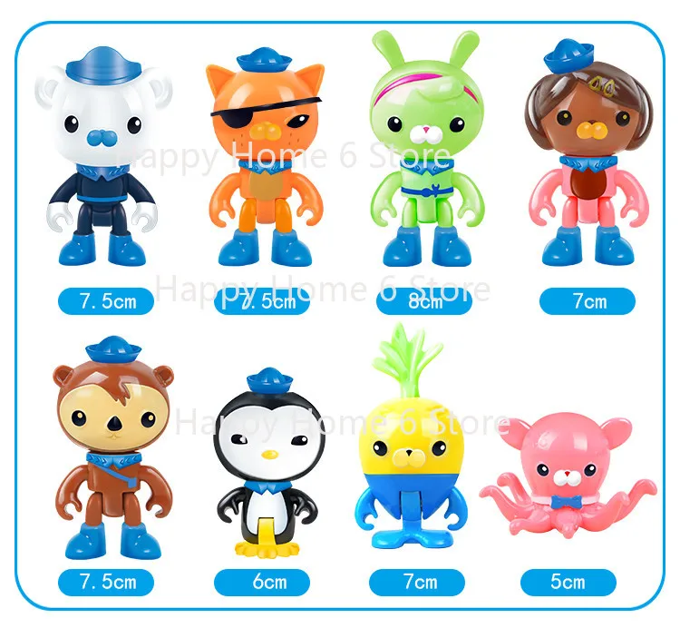 Hot TV The Octonauts Original GUP Vehicles Toys Action Figures Toys Kwazii Barnacles Peso Gift Toy Children Gifts Ornaments