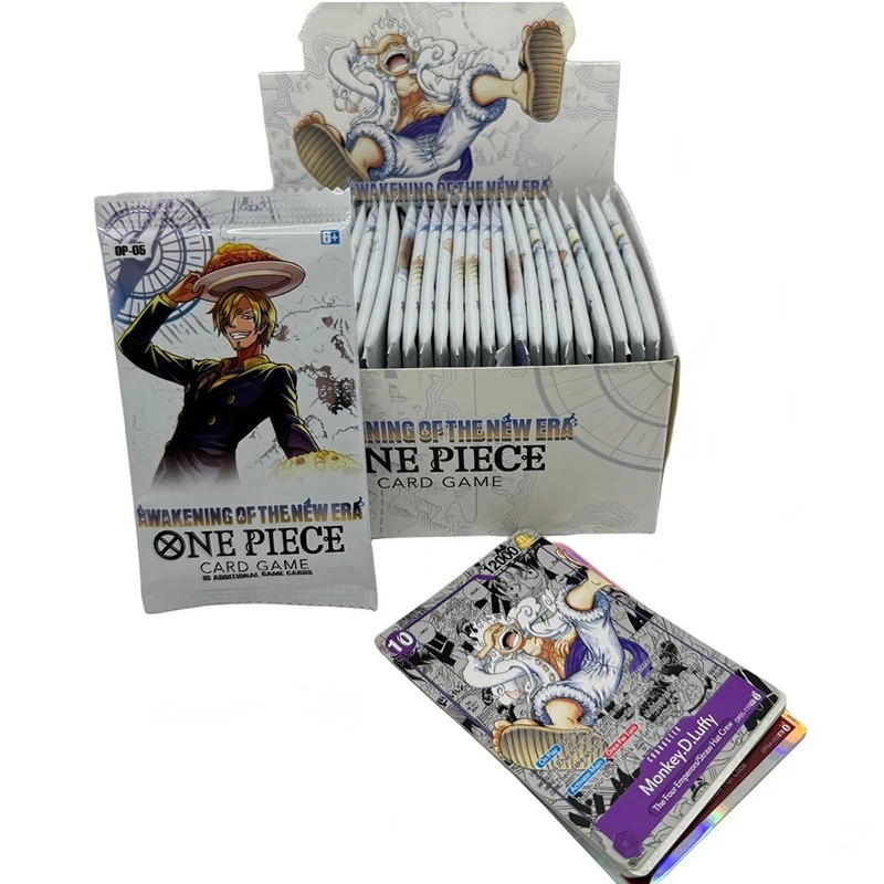 **40/300Pcs Anime ONE PIECE Card TCG OP-05 Luffy Zoro Shanks Trading Collection Card for Children Gift Toys