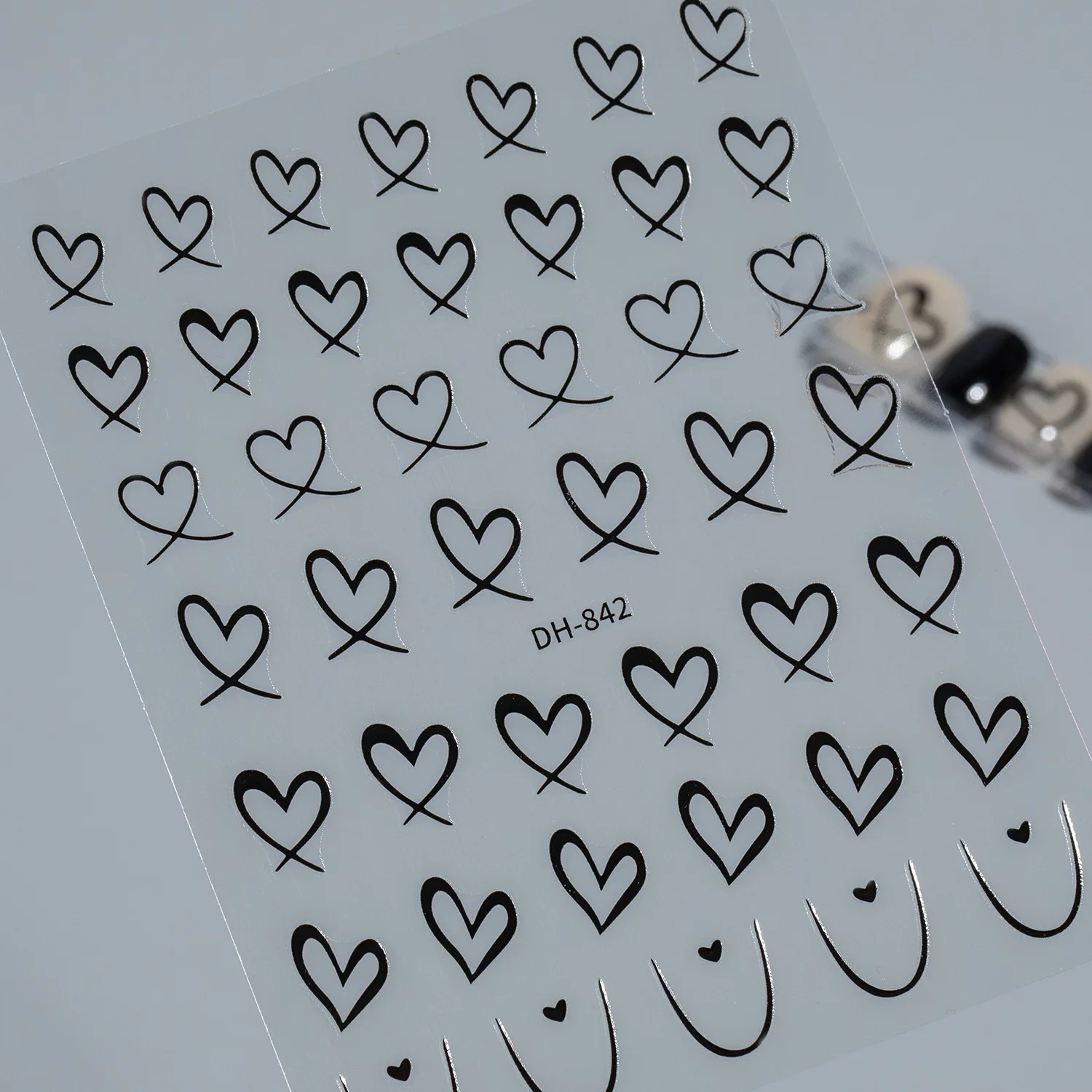 

3 шт. 3D полые сердца для дизайна ногтей, подвески, наклейки Kawaii Love, украшения для ногтей, наклейки, самоклеящиеся слайдеры для маникюра, аксессуары «сделай сам»