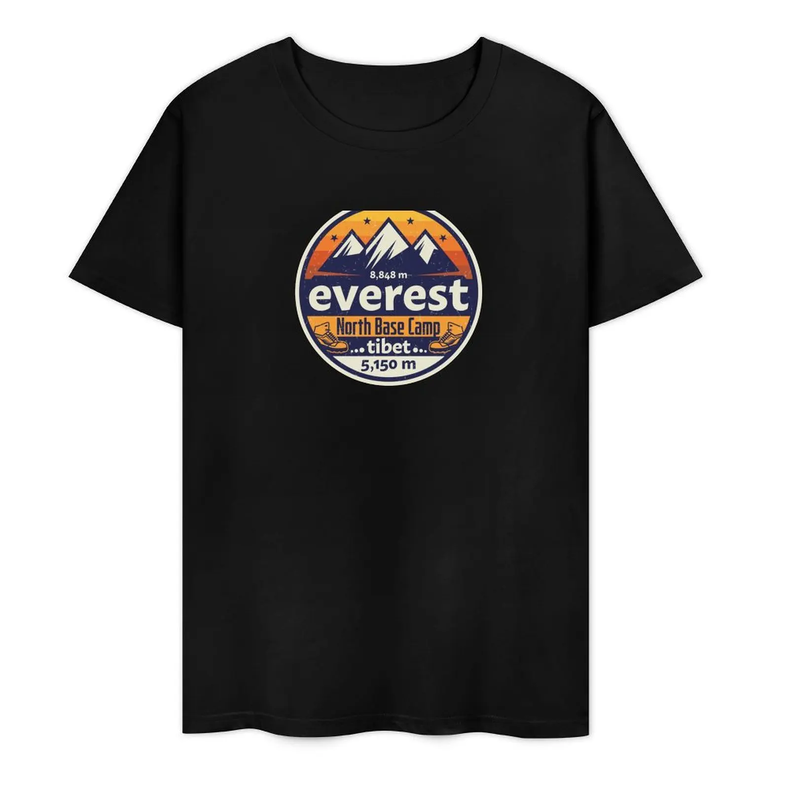 Mount Everest, Base Camp T-Shirt boys whites plus size clothes funny t shirts for men