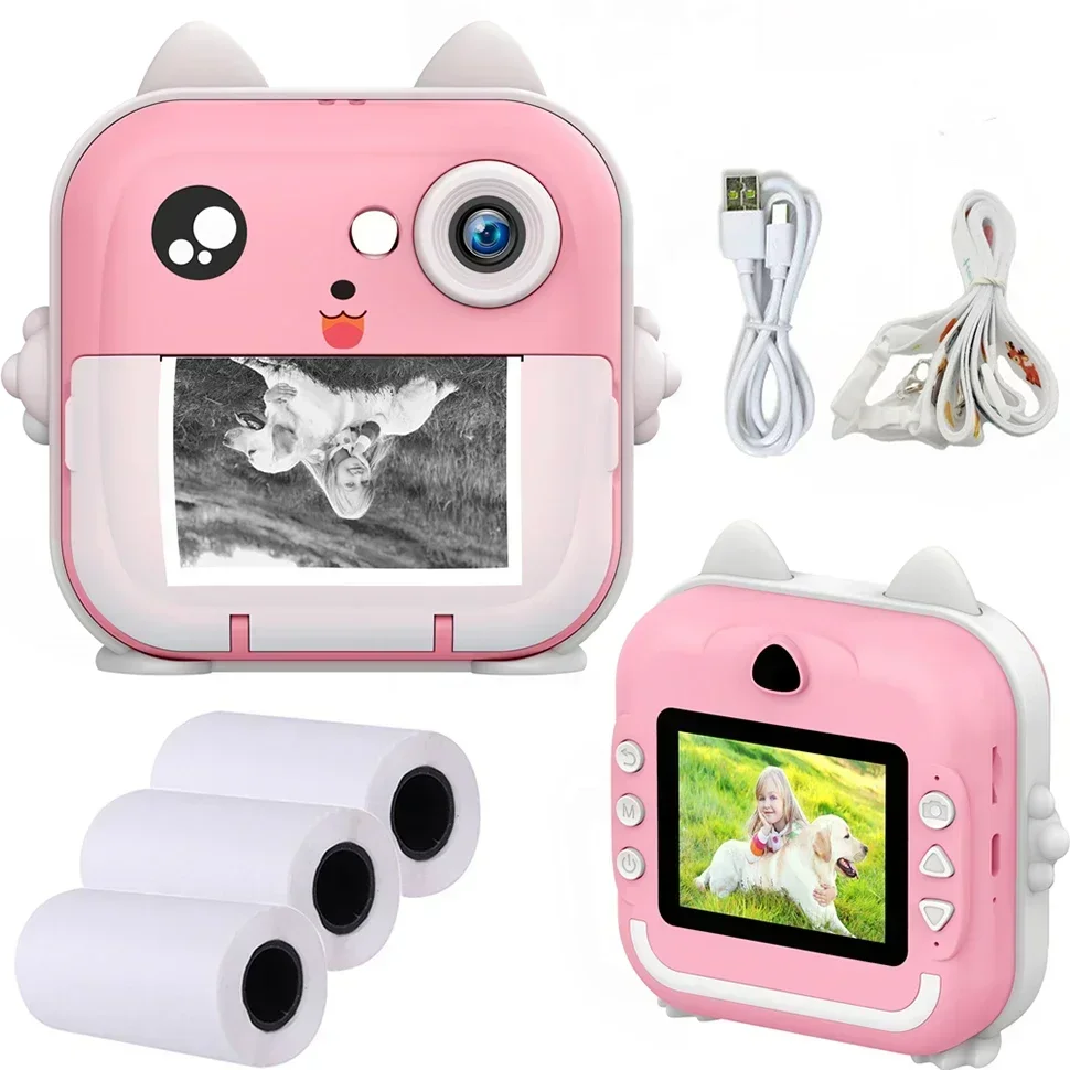 Instant Print Photo Digital Children Camera 2024  best toys Kids Mini Thermal Printer camera for boys and girls