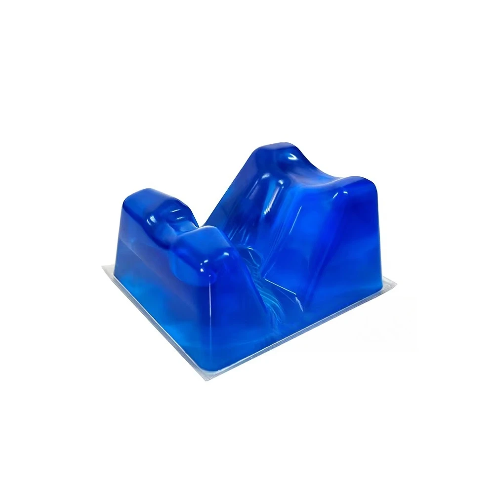 Medical Prone Position Horseshoe Shape Gel Surgical Head Pad Translucent 28x24x14cm for Operating Table Pressure Relief