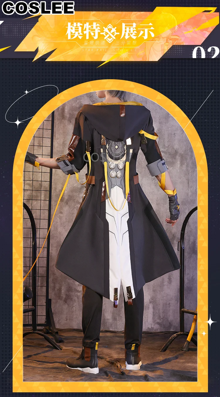 COSLEE Honkai: Star Rail Trailblazer Caelus Male Game Suit Cosplay Costume Fashion Handsome Uniform Halloween Party Outfit