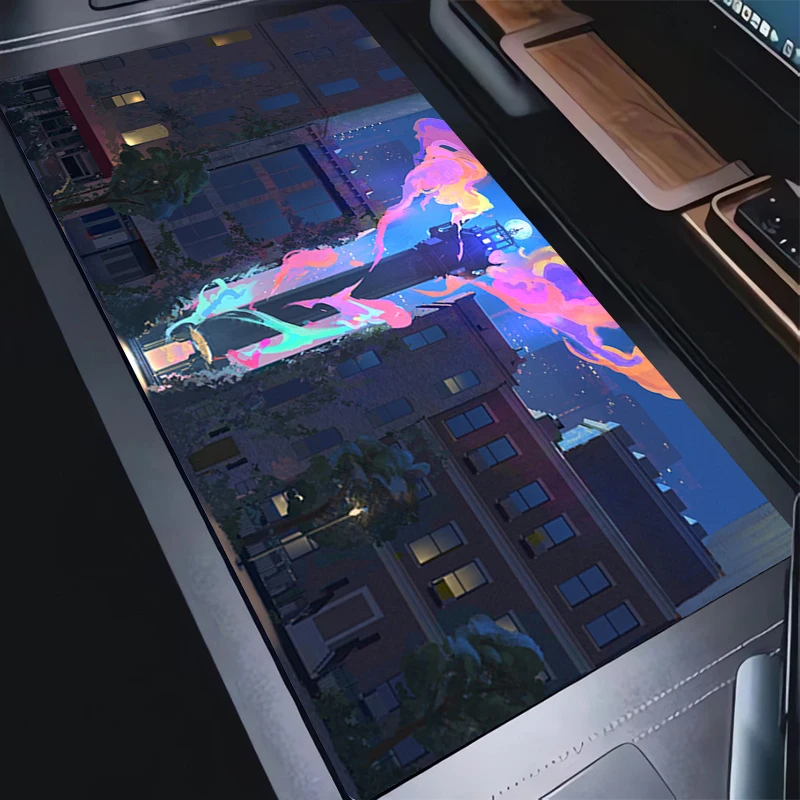 Muismat Laptop Gaming Accessoires Toetsenbord Pad Cartoon Anime Vuurtoren Uitgebreide Desktop Mat PC Kawaii Antislip Gamer Muismat