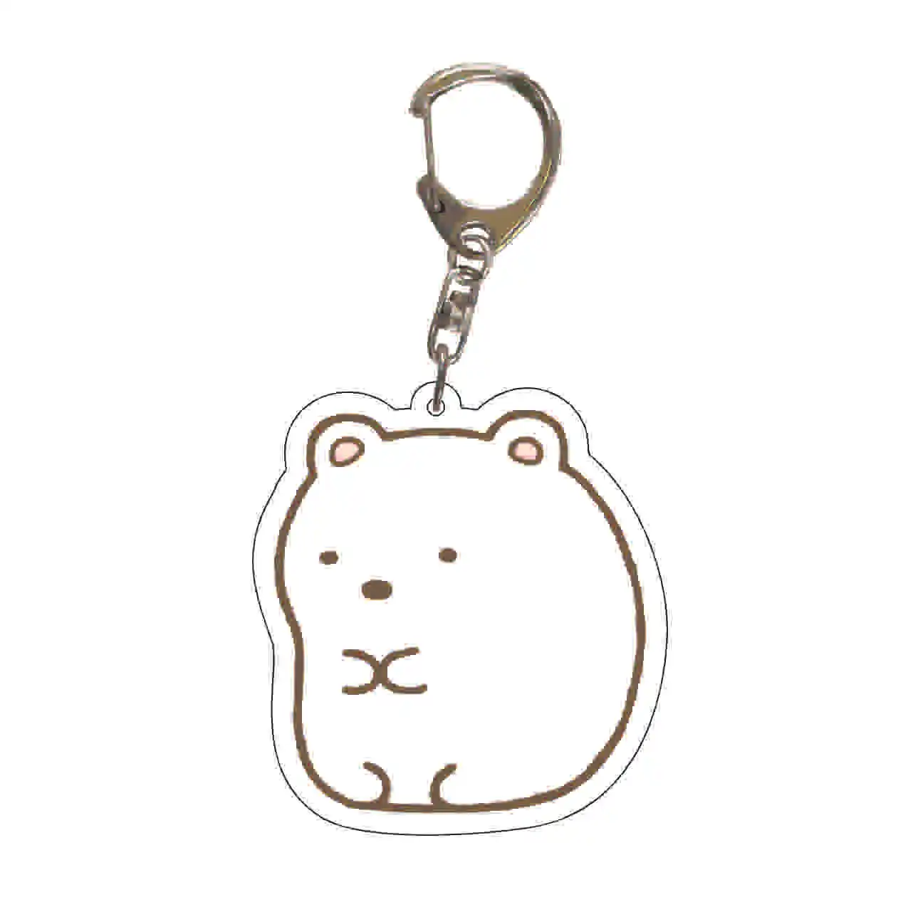 Kawaii Anime Sumikko Gurashi Corner Bio portachiavi per donna uomo portachiavi per auto in acrilico portachiavi originali regalo per accessori per