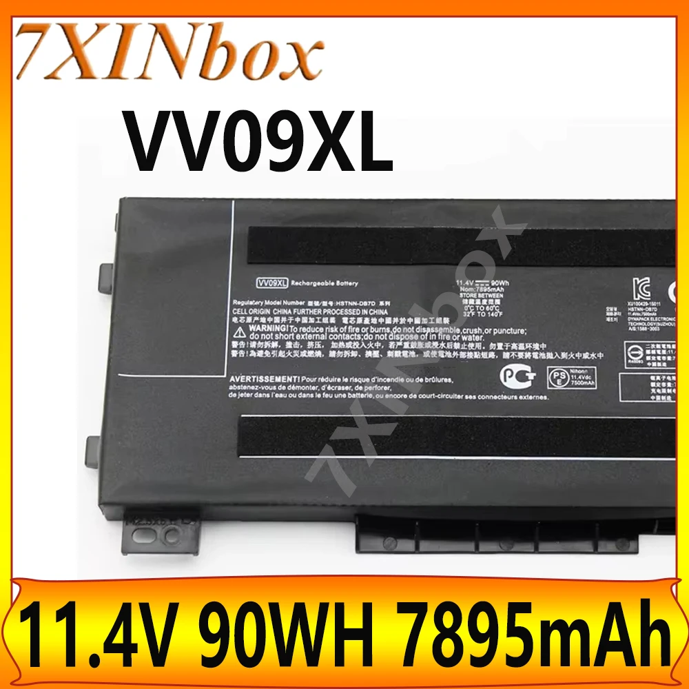 7XINbox VV09XL 11.4V 90WH 7895mAh Laptop battery For HP ZBook 15 G3 15 G4 17 G3 HSTNN-DB7D HSTNN-C87C 808398-2B2 808398-2B1