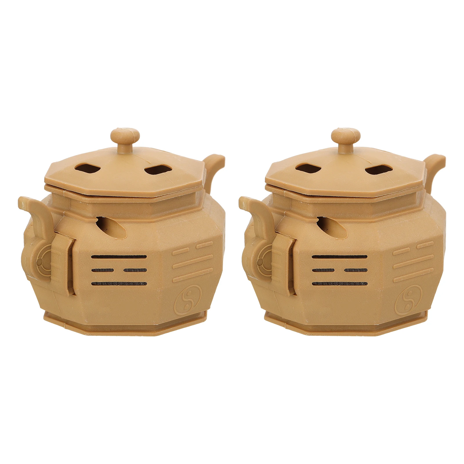 

2pcs Moxibustion Pot High Temp Resistant Durable Moxa Burner Household Massage Tool with High-Density Mesh for Home
