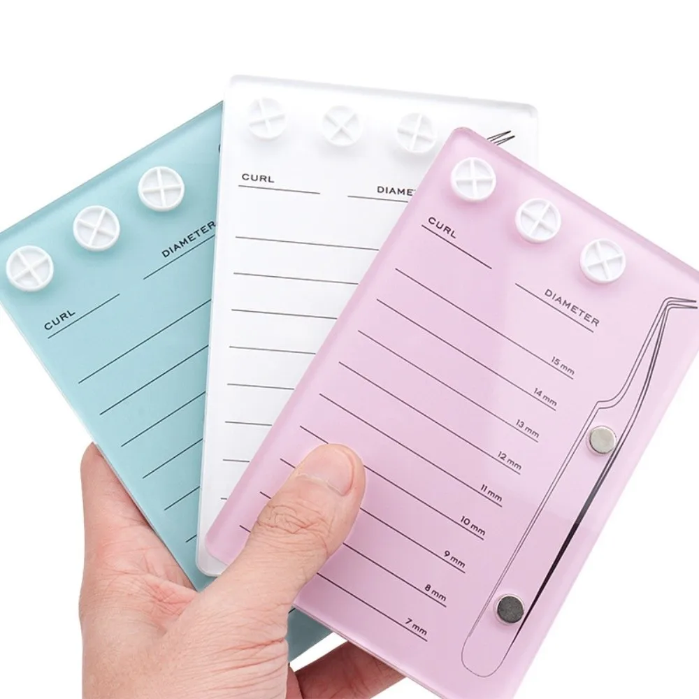 Magnetic Eyelash Holder Professional Scale Plate False Eyelash Display Board Reusable Multi-functional Eyelash Extension Tray