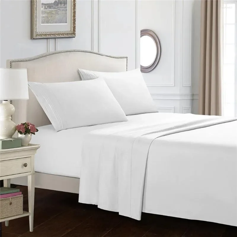 Bedding Sets Bed Sheet Set Super Soft Microfiber 1800 Thread Count Luxury Egyptian Sheets 16-Inch Deep Pocket Wrinkle Resistant
