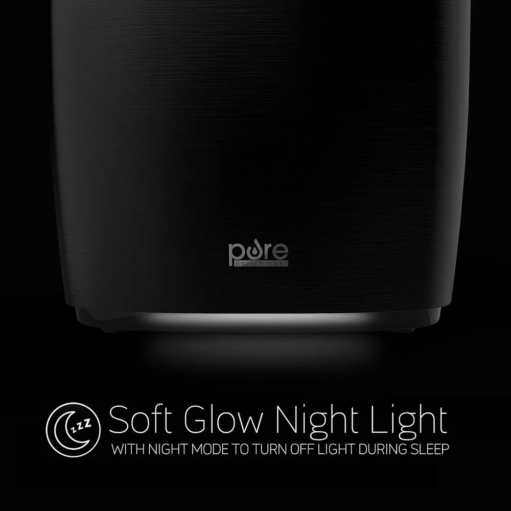 Warm and Cool Mist Humidifier - Easy-to-Clean 5-Liter Water Tank, Humidity Sensor, Two 360-Degree Rotating Mist Nozzles