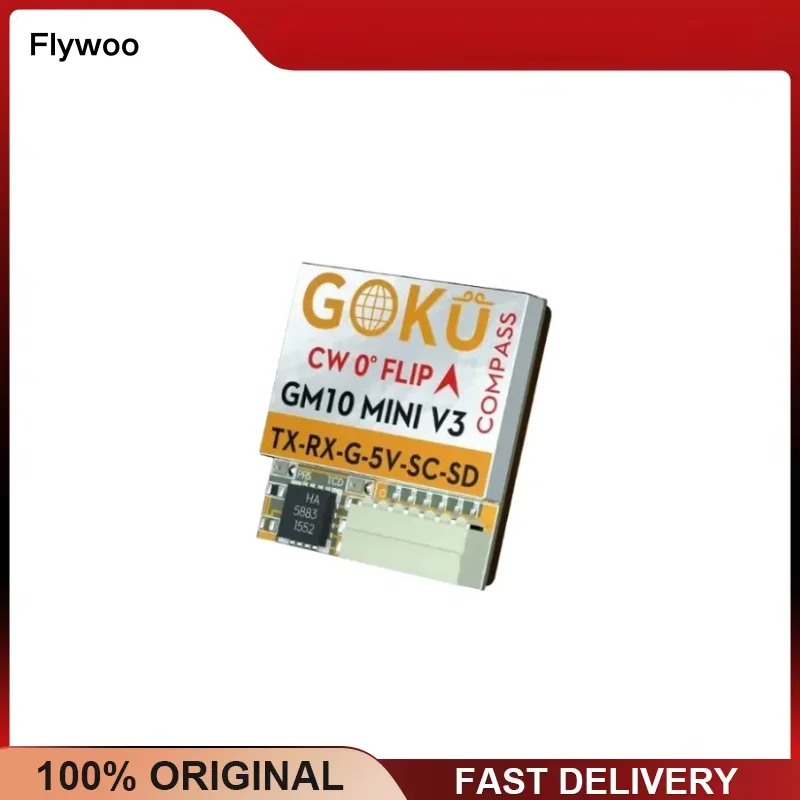 Flywoo GOKU GM10 Mini V3 GPS mit Kompass 4,1g M10050 72CH -162dBm für FPV Langstrecken-Renndrohne DIY