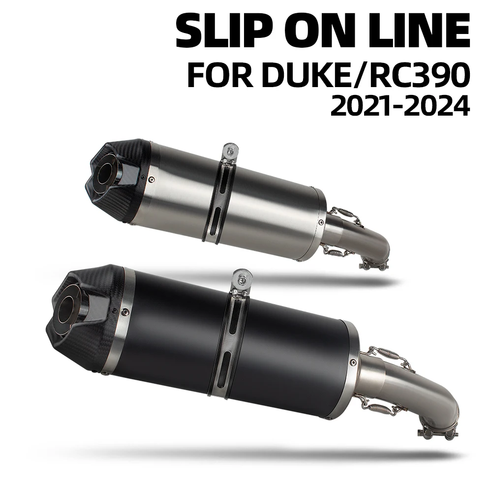 

390ADV Exhaust Slip on Line Muffler with DB Killer For Duke390 Duke250 390ADV 250ADV motorcycle Header Link Pipe tailtube