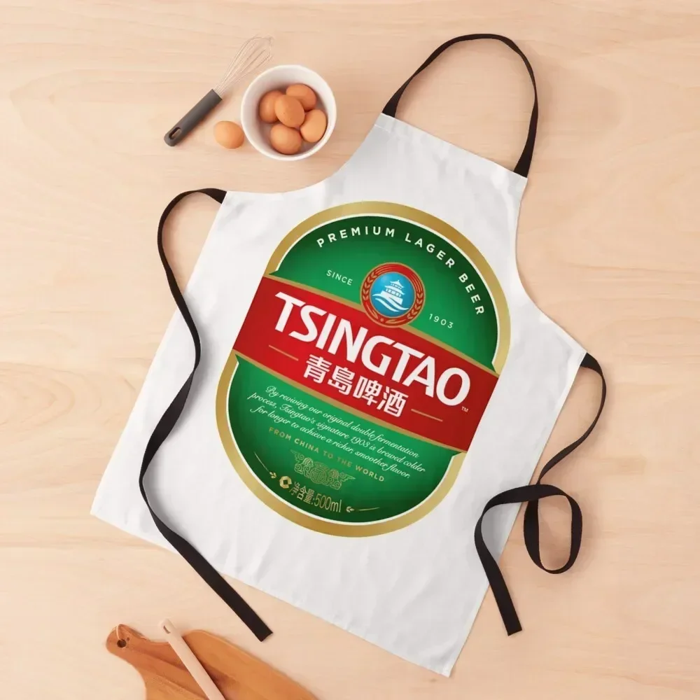 

Tsingtao logo Apron Women's Kitchen Things For Home painting Home Supplies Apron