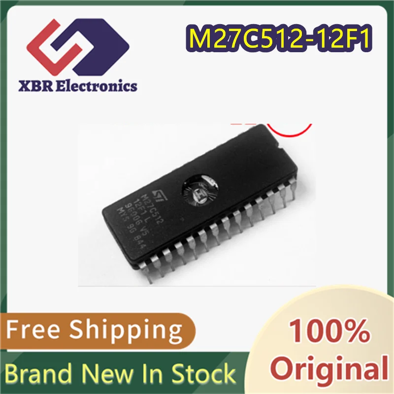 (10/30 Pieces) M27C512-12F1 M27C512 CDIP-28 Ceramic Memory IC Chip Brand New Genuine Original Product In Stock Fast Shipping