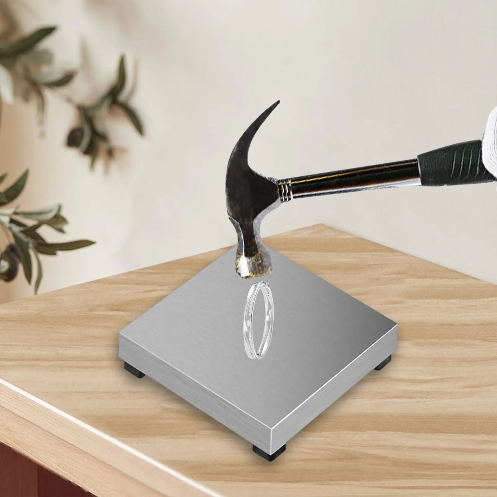 

Bench Block Flat Anvil Chasing Stamping DIY Nonslip Professional Iron Anvil