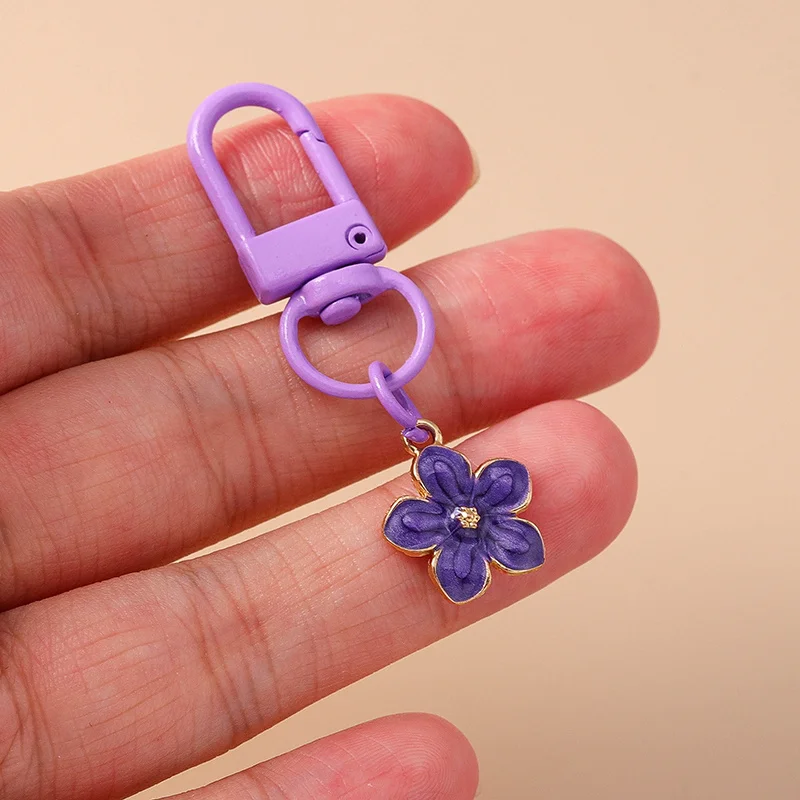 Aihua Niedlicher Klingelnder Blumen-Schmetterling-Herz-Schlüsselanhänger für Frauen und Mädchen, Handtaschenanhänger, Schlüsselkette, Schmuckzubehör, Geschenke – Detail 18