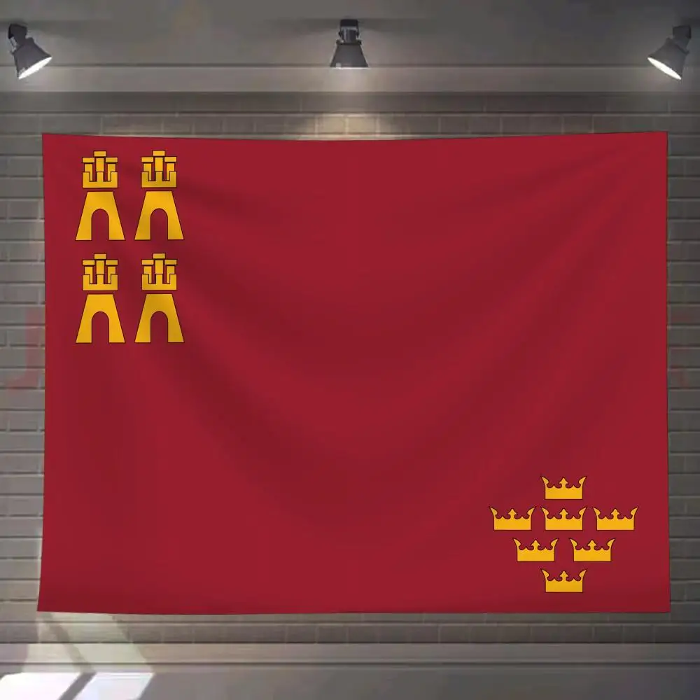 

Region Of Murcia Spain Tapestry Custom Living Bedroom Party Dormitory Interior Wall Bohemian Decoration Attached Clip