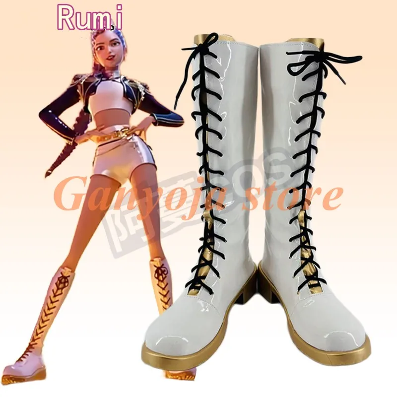 KPop Demon Hunters Cosplay Rumi botas Halloween carnaval fiesta accesorios botas pueden hacer Rumi niños botas zapatos