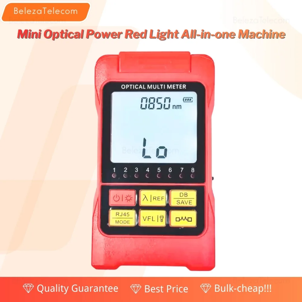 Mini Power Red Light All-In-One Machine Five-In-One Fiber Optical Fading LED+VFL+RJ45 Network Tester
