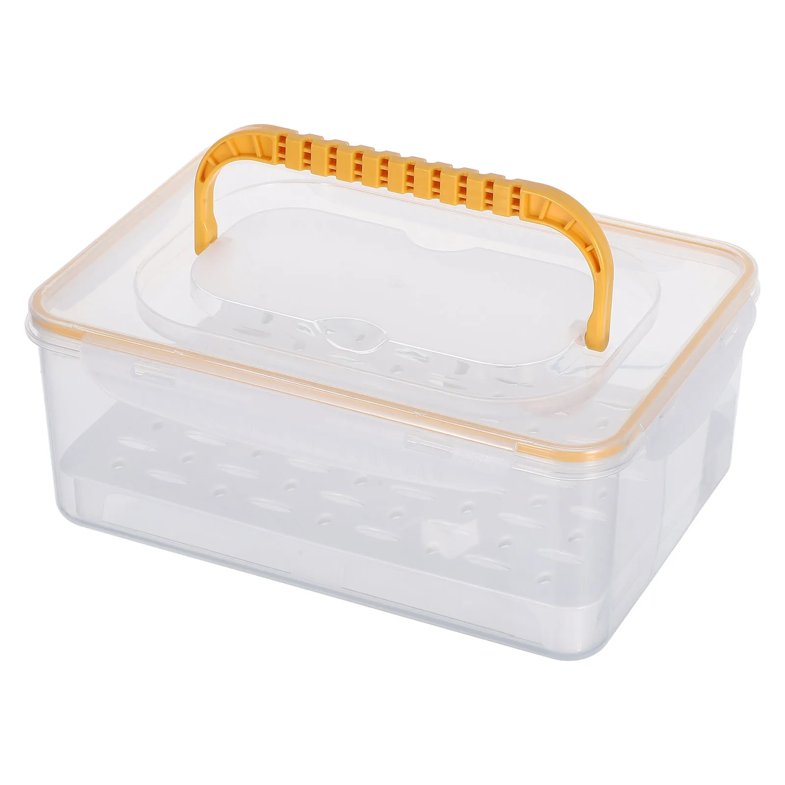 

Wine Glass Storage Box Dustproof Stemware Organizer For Shot Glasses Portable Handle Wooden Style Kitchen Bar Cabinet