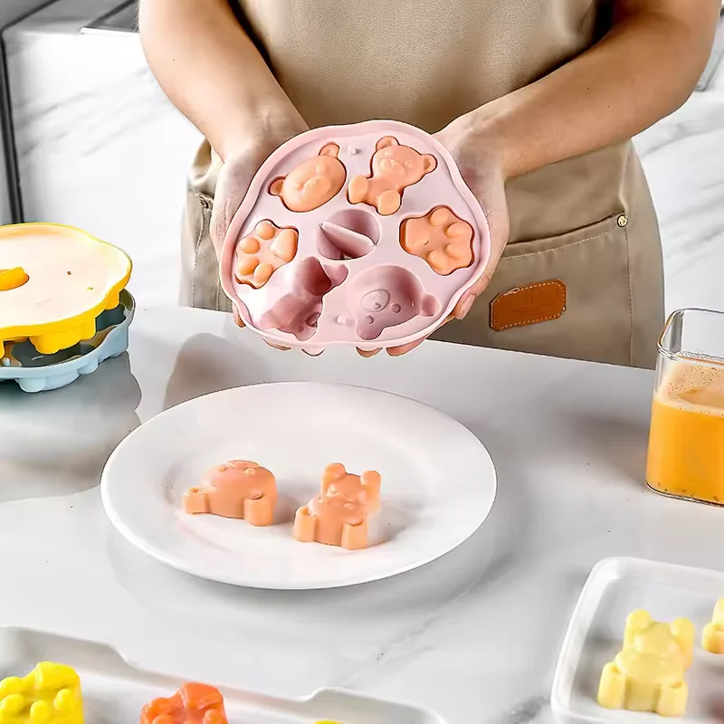 قالب كعكة من السيليكون لصنع الطعام التكميلي للأطفال، مقاوم للحرارة، مناسب للتبخير والغليان، ملحقات المطبخ للمقلاة الهوائية