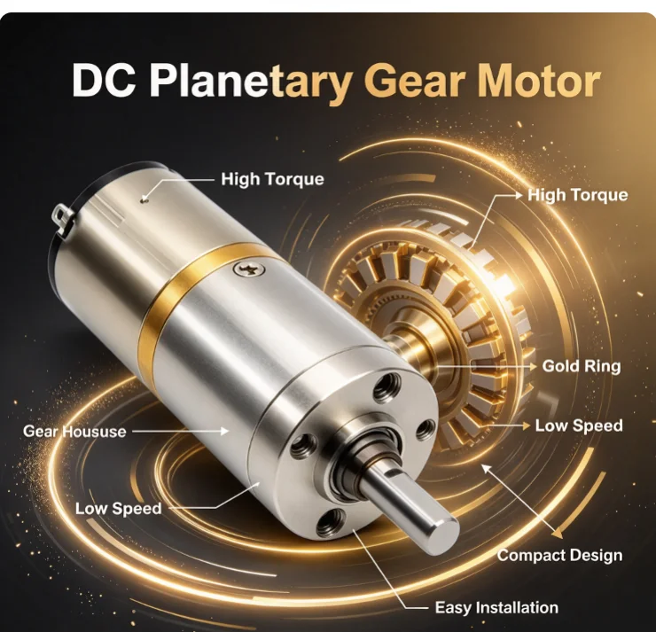 12mm Miniature DC Planetary Hollow Cup Reduction Motor 12V Speed Regulation Low-speed Forward and Reverse Motor Small Motor