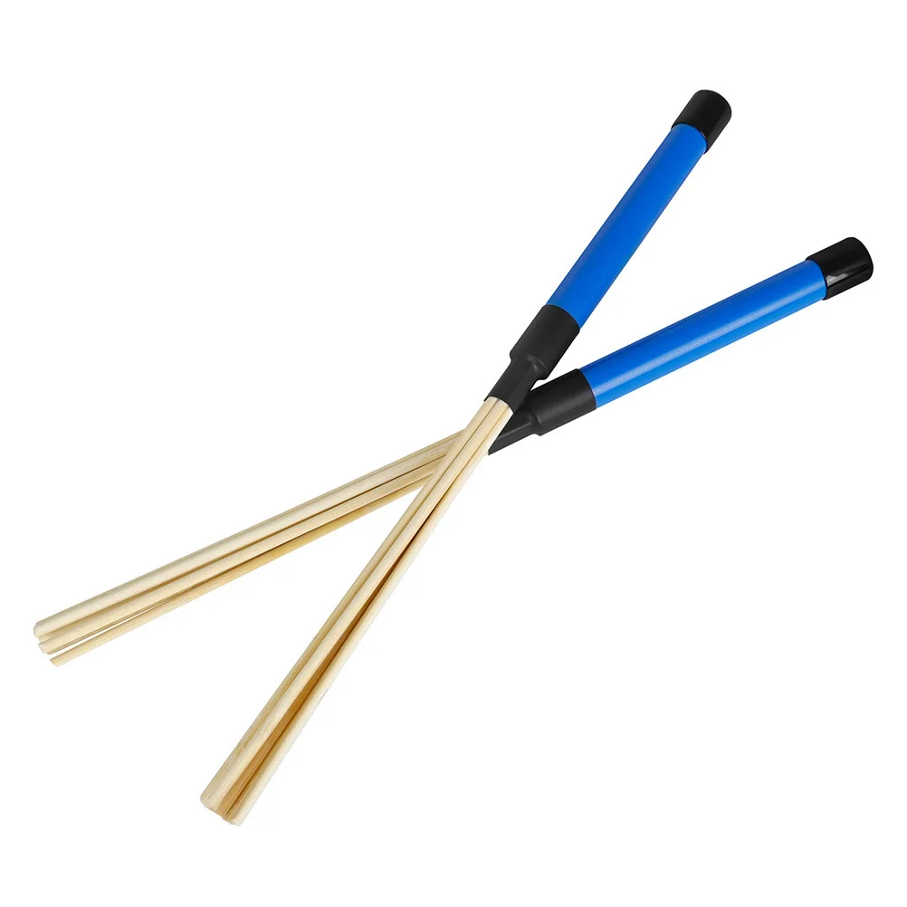 

1Pair Percussion Drum Brush with Wood Handle Musical Instrument Accessories for Drums Comfortable Grip Easy to Use
