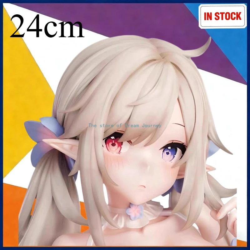 New Software Pure White Ready-Made Figure High-Quality Beautiful Girl Two-Dimensional Elf Anime Model Car Chassis Ornaments