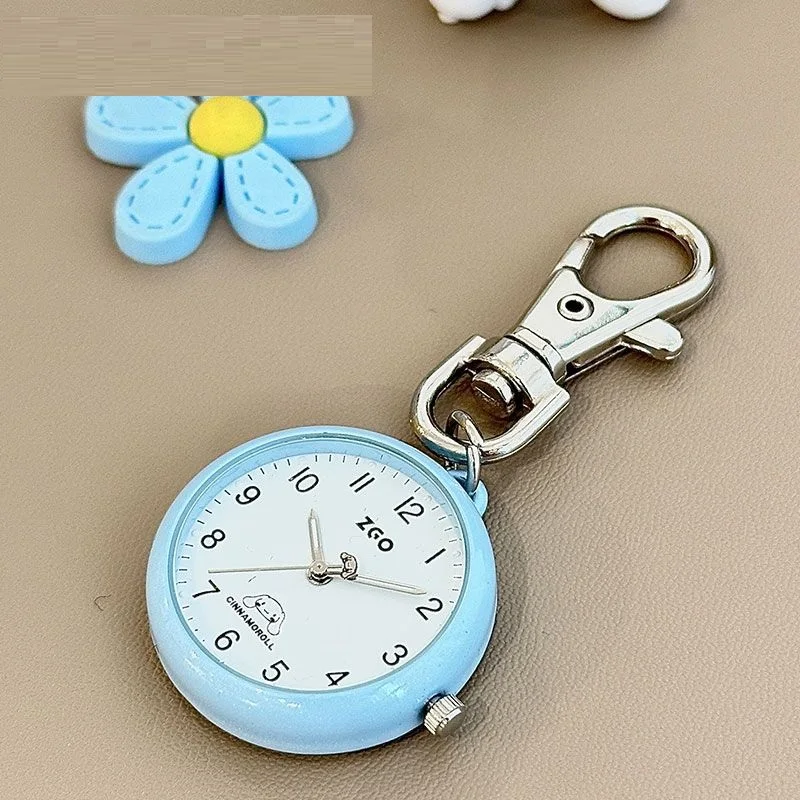 Sanrio Anime Figure Hello Kitty Watch Luminous Water Proof Pocket Watch Exam Form Flexible and Sophisticated Quartz Movement New