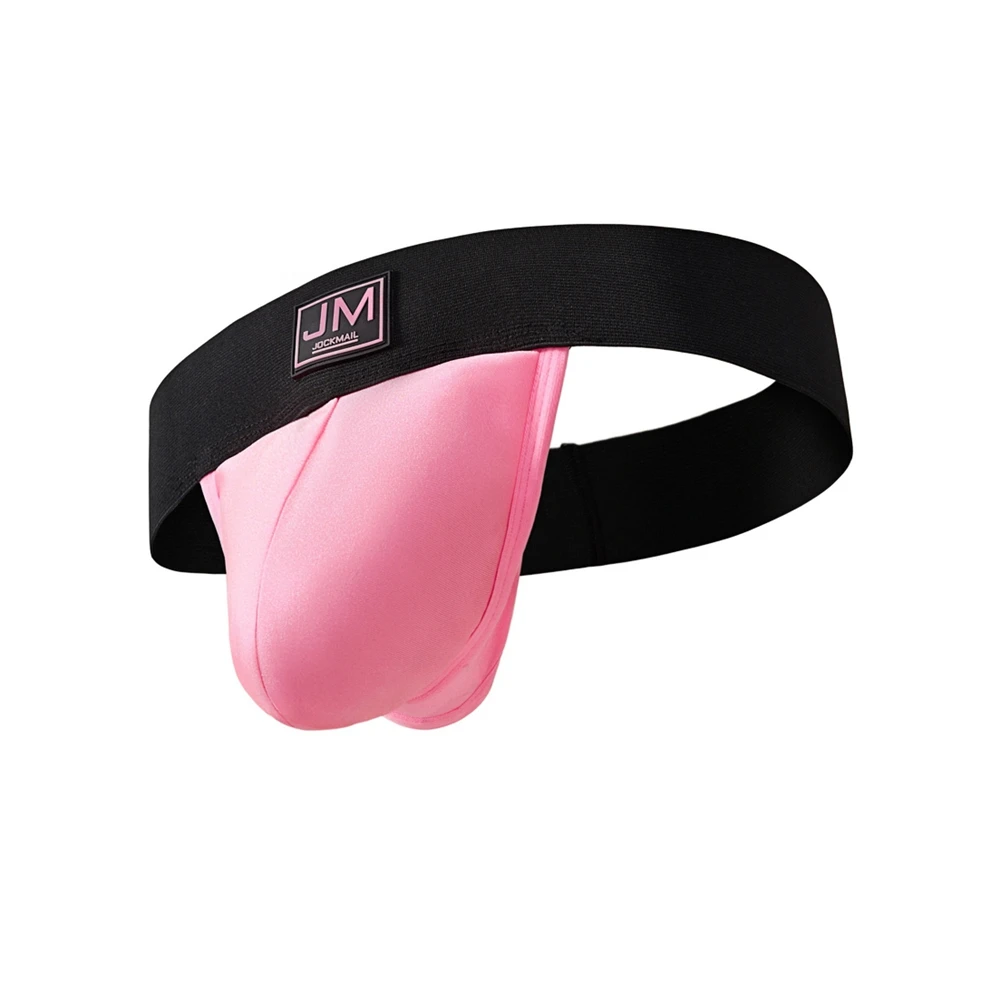 JOCKMAIL Men's Underwear Thongs Low-Rise Sexy Gay Pouch Thongs Vasectomy Support Underwear Sports Protective Gear Strapless