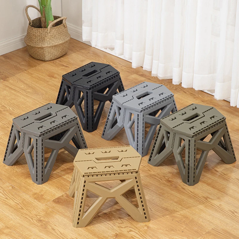 Outdoor Small Stool Portable Folding Stool High Load Bearing Durable Small Fishing Stool Beach Stool Camping Stool