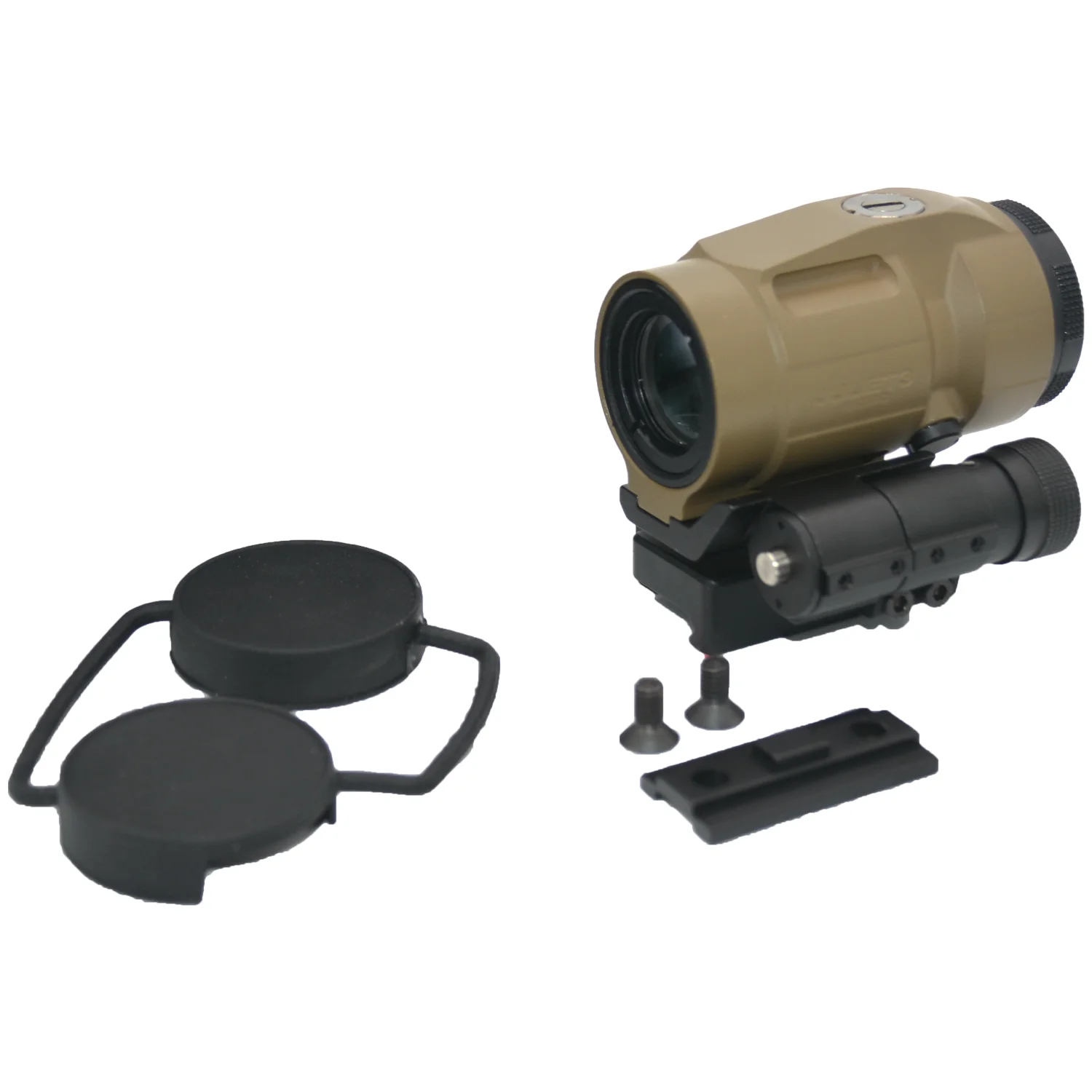 Imagem -04 - Scope com Reflex Optics Red Dot Sight Push-button Mount Airsoft 3x Juliet3-magnifier