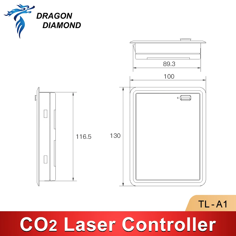 TL-A1 Co2 Laser Controller System For K40 Engraving Cutting Machine Control Card Replace Ruida Leetro Trocen With Power Supply