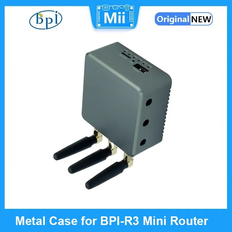 Imagem -05 - Metal Case para Banana pi Bpi-r3 Mini Router Demon Board Antena Wifi