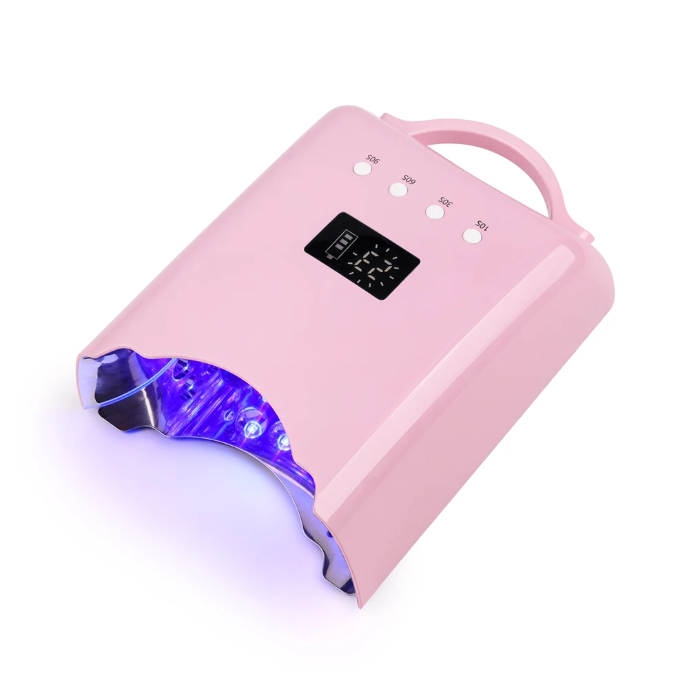 Professioneller 78 W kabelloser Pro Cure LED-Nagellacktrockner, wiederaufladbarer kabelloser Nageltrockner