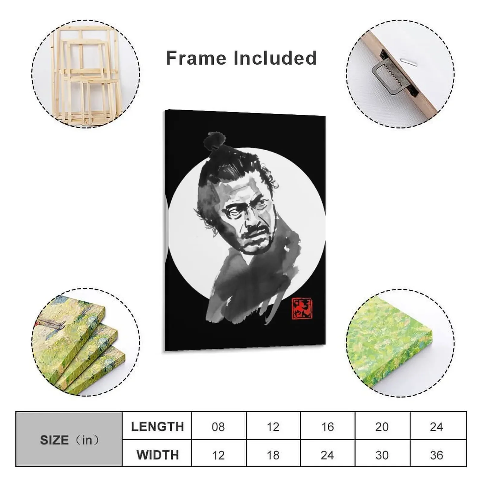 toshiro mifune forB Canvas Painting Home decoration poster aesthetic