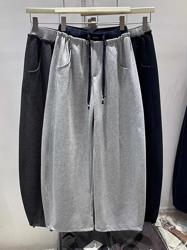 

Loose Fit Wide Leg Casual Pants Men's Autumn Versatile Straight Blade Pants Big Size 300 Pounds Design Sensation Loose Feelin...